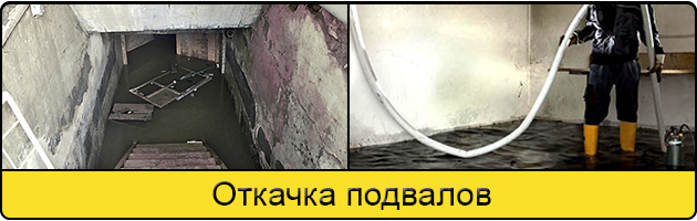 Услуга откачка подвалов в Пскове